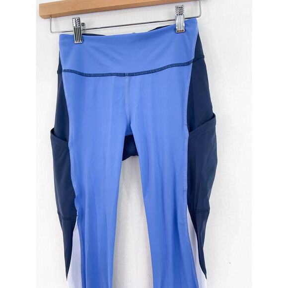 Outdoor Voices Women's Blue Colorblock 7/8 Leggings sz XS Superform High Impact - Picture 4 of 8